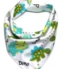 Babador bandana com estampa de dinossauros